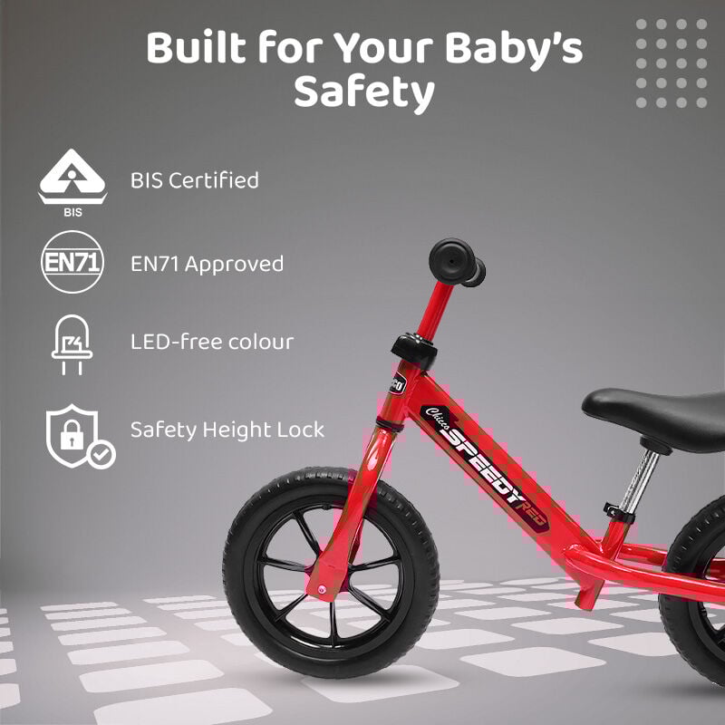 Speedy Red Balance Bike image number 3